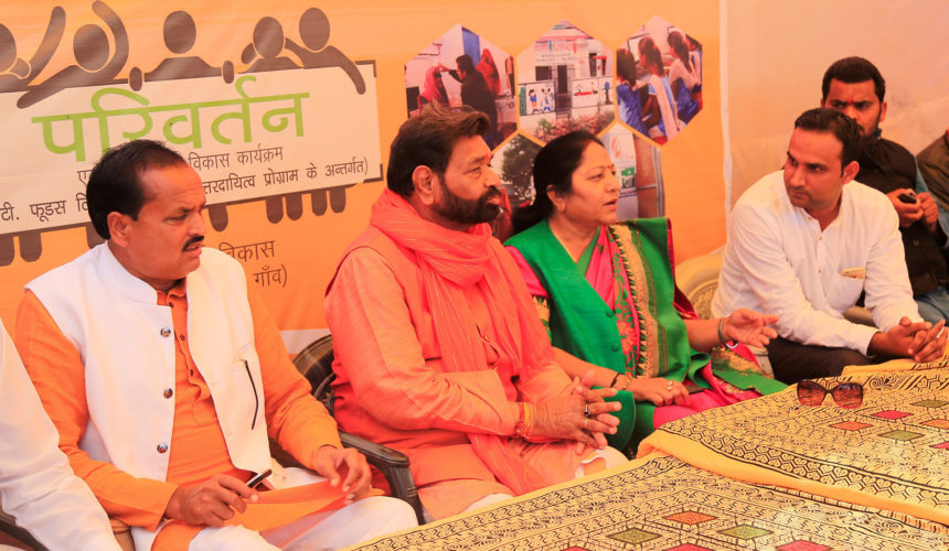 State Group of Ministers, MPs from different constituencies visited to see the integrated development Model of village by us in Madhya Pradesh.