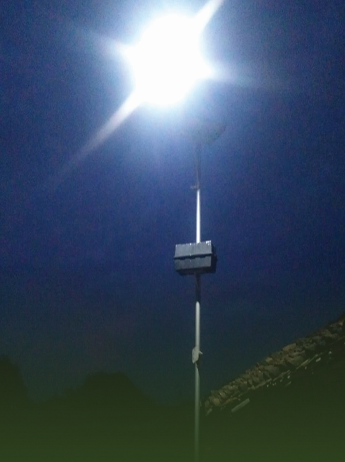 SOLAR LIGHTS BRIGHTEN STREETS